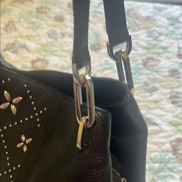 Michael Kors Black Studded Women's Bag - Picture 7 of 12